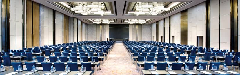 Spacious conference room at Crowne Plaza Shanghai, ideal for corporate meetings and events.