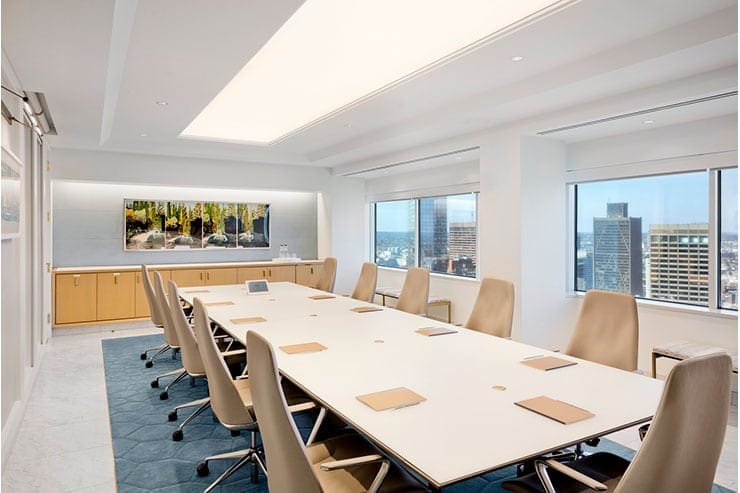 Modern conference room at Ameri-Legal Law Firm, ideal for meetings and strategic planning.