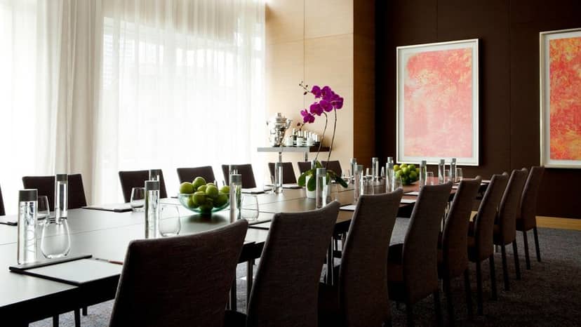 Breakout Room at The Langham Shanghai, elegant setup for professional meetings and events.