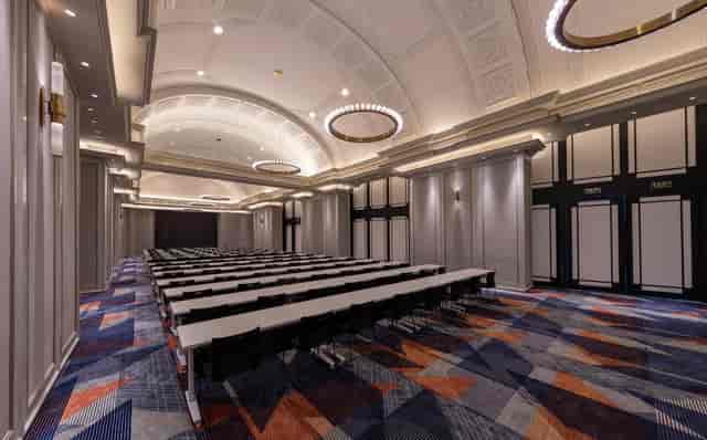 Spacious conference room with modern layout at Hotel Citadines Jinqiao for corporate events.