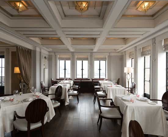 Elegant dining space in The Cathay Room, ideal for upscale corporate events and gatherings.