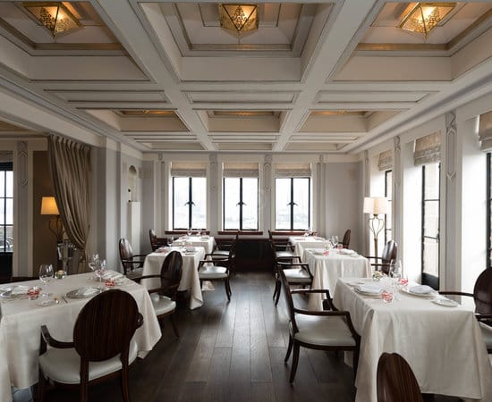 Elegant dining space in The Cathay Room, ideal for upscale corporate events and gatherings.