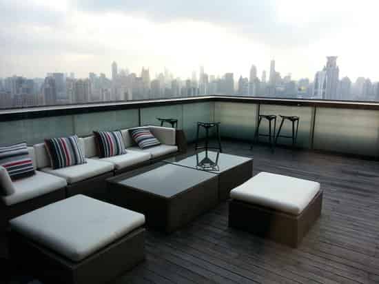 Rooftop lounge