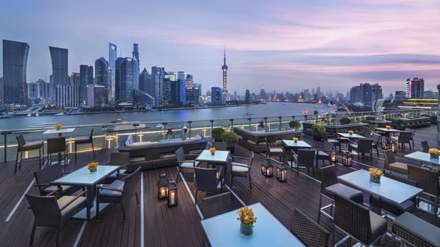 Rooftop conference room at Banyan Tree Shanghai, ideal for upscale events and receptions.