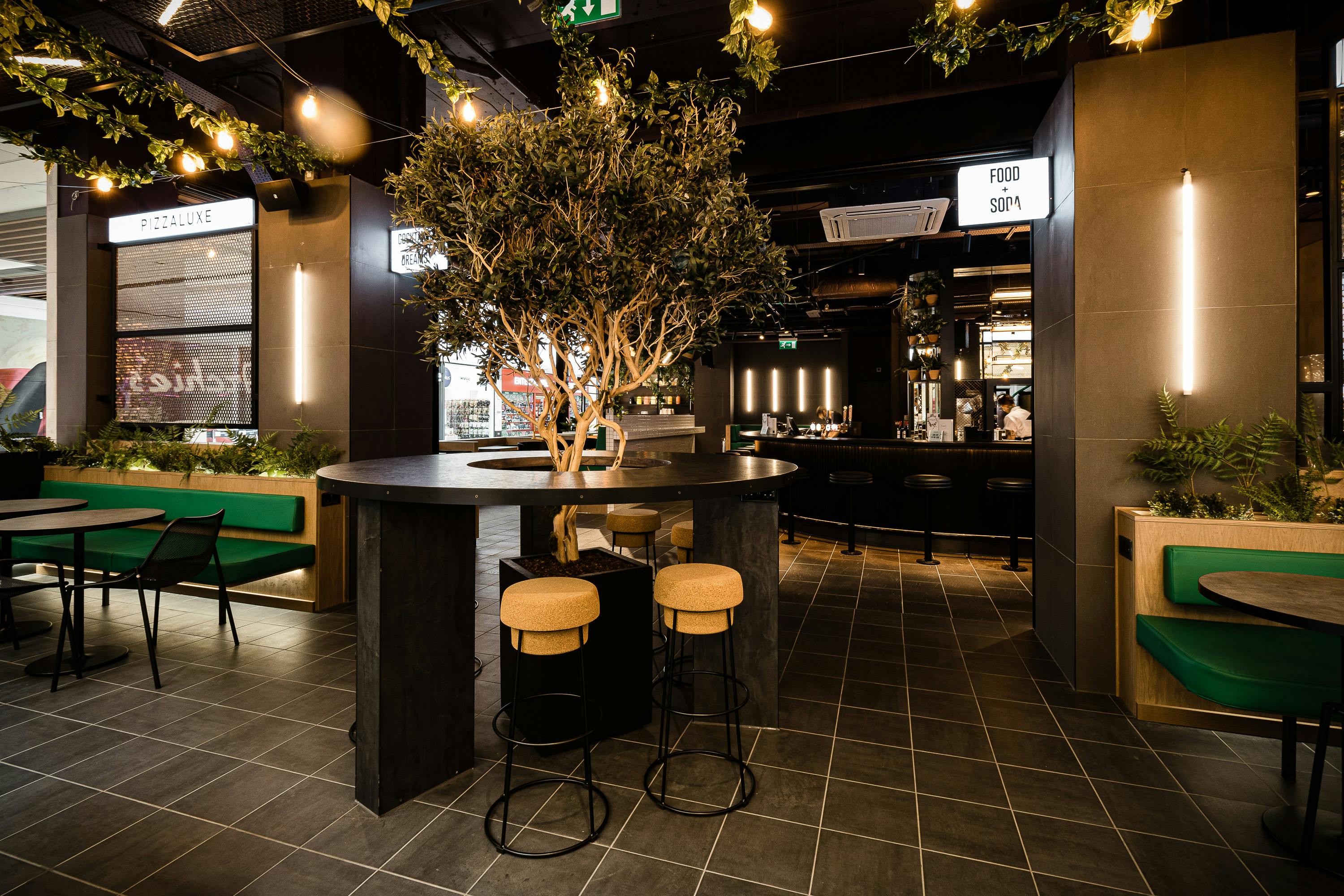 Modern venue for intimate meetings and networking events in PizzaLuxe Manchester.