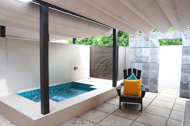 Courtyard Suites at Amara Sanctuary Resort with plunge pool, perfect for events and relaxation.