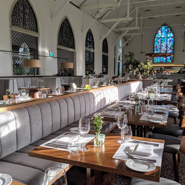 Elegant dining space at The White Rabbit, perfect for events and gatherings.