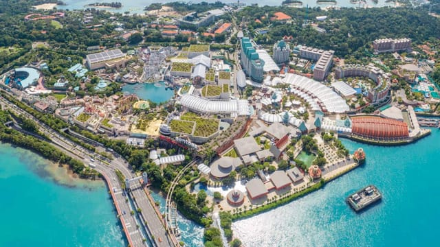 The Forum at Resorts World Sentosa: vibrant venue for meetings and events with waterfront views.
