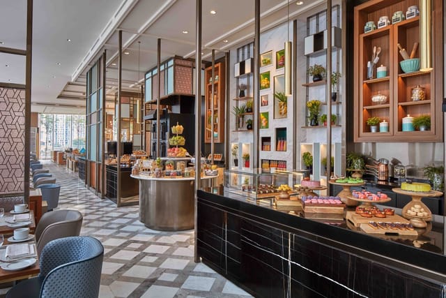 Elegant dining space at Sofitel Singapore, ideal for events and meetings.