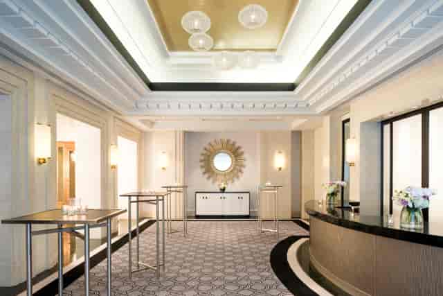 Elegant reception area in Paris Ballroom, Sofitel DC, perfect for meetings and events.