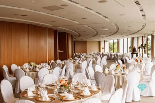 Elegant event space at Capella Singapore, perfect for weddings and corporate gatherings.