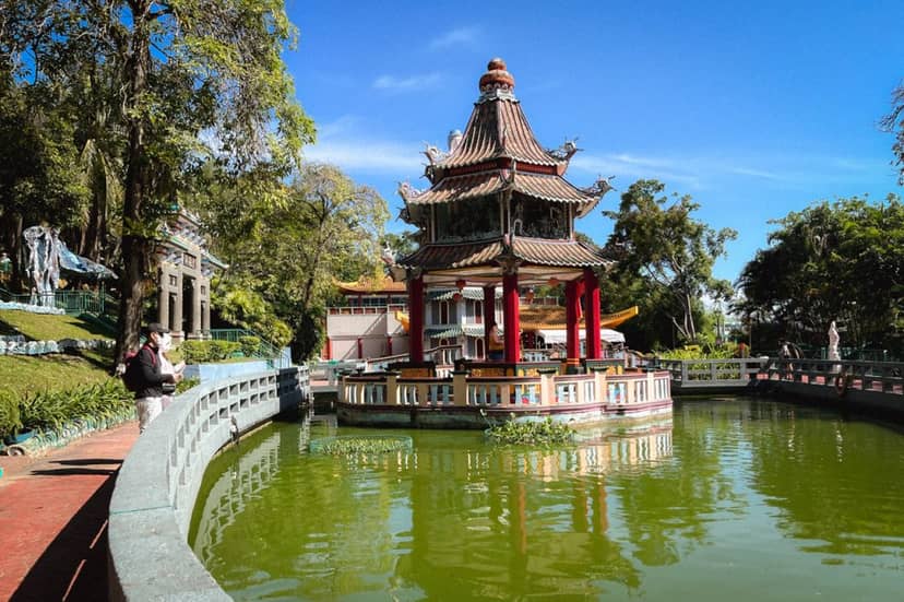 Serene Haw Par Villa pagoda venue for outdoor events and cultural gatherings.