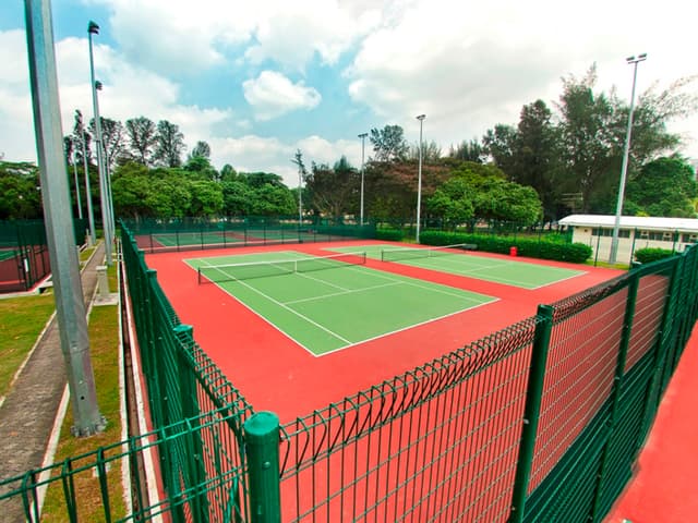 tennis courts