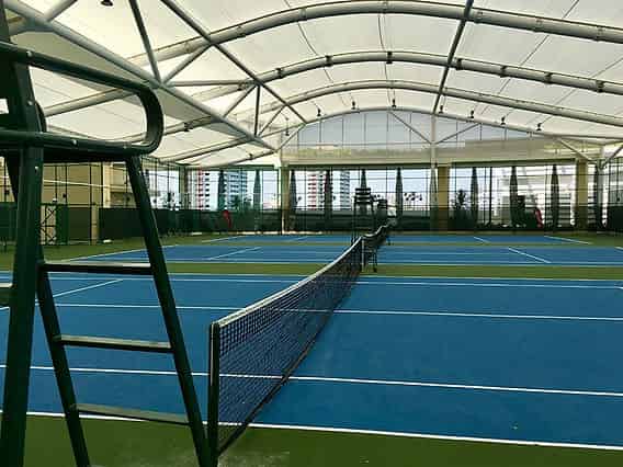tennis courts