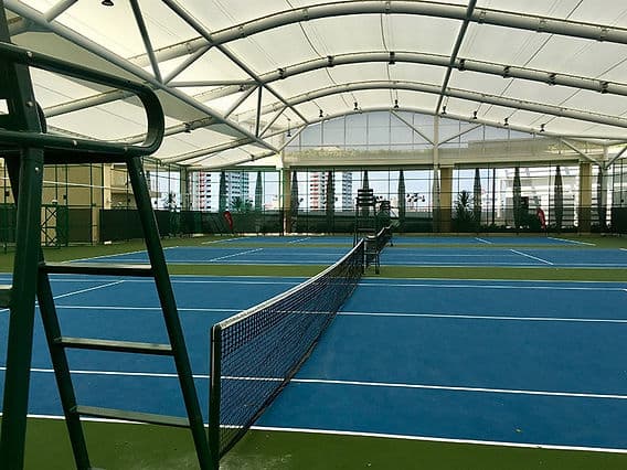 tennis courts