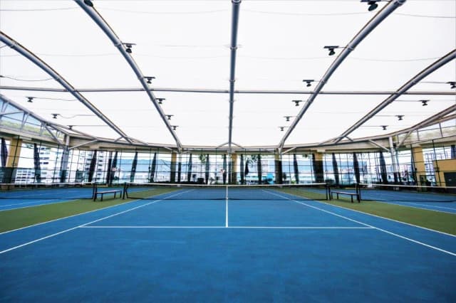 tennis courts