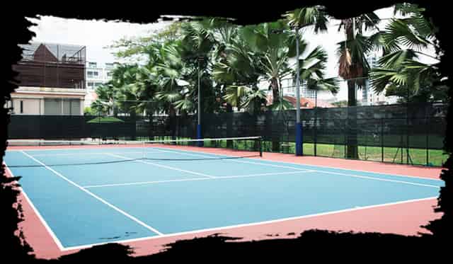 tennis courts
