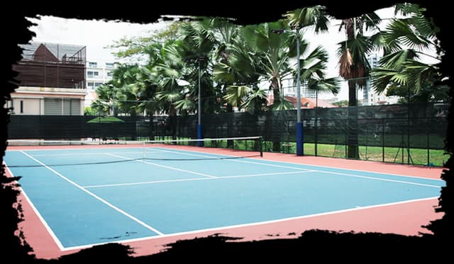 tennis courts