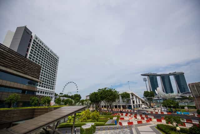 Vibrant urban venue in LEVEL3 with modern architecture for meetings and events.