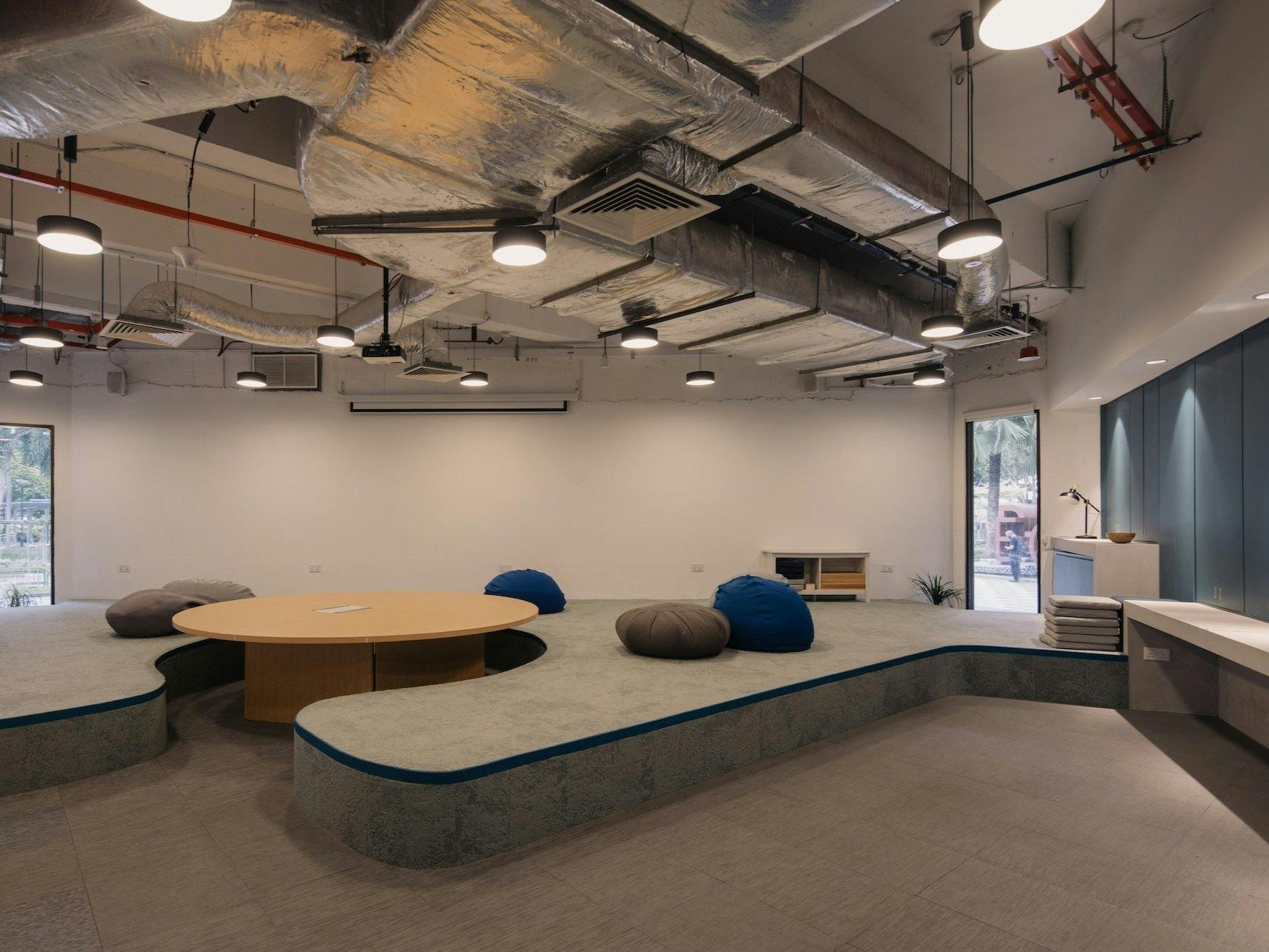 Modern meeting space in Common Ground Civic Centre, ideal for workshops and brainstorming.