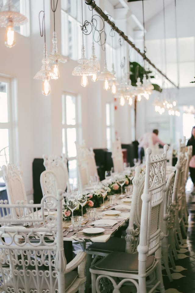 Elegant private dining room at COMO Dempsey, perfect for corporate dinners and events.