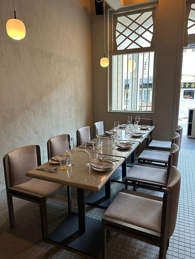 Elegant dining table in private room for corporate dinners and networking events.