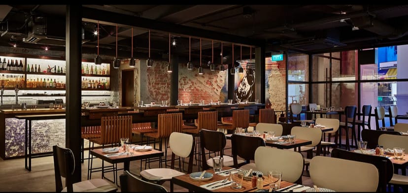 Stylish Japanese restaurant with warm lighting, ideal for events and gatherings.