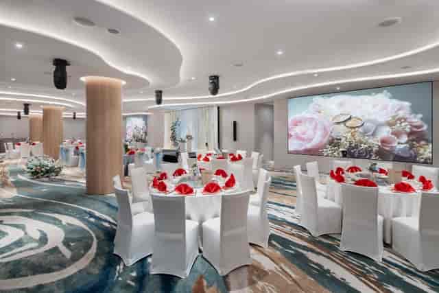 Elegant event space at Crowne Plaza Changi, perfect for weddings and corporate gatherings.