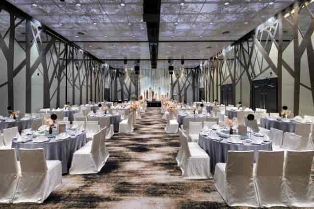 Chengal Ballroom at Crowne Plaza Changi, elegant event space for weddings and corporate gatherings.