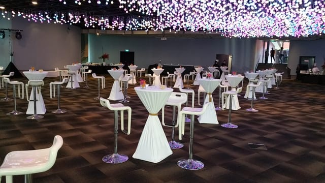 Waterview Room at Gardens by the Bay: modern event space for cocktail receptions.