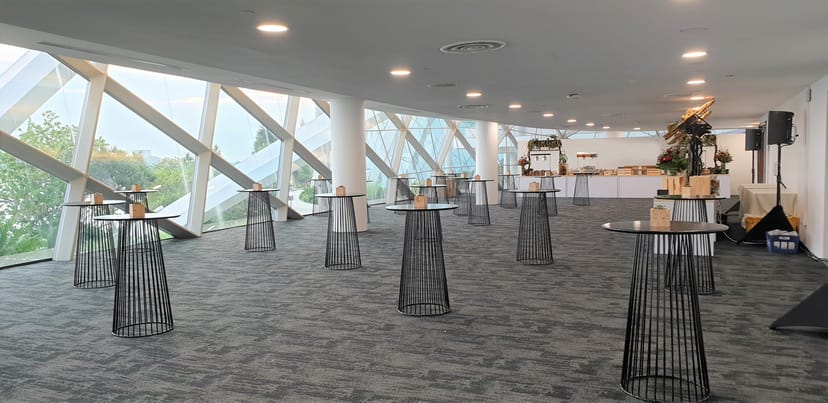 Waterview Room at Gardens by the Bay, modern venue for receptions and networking events.