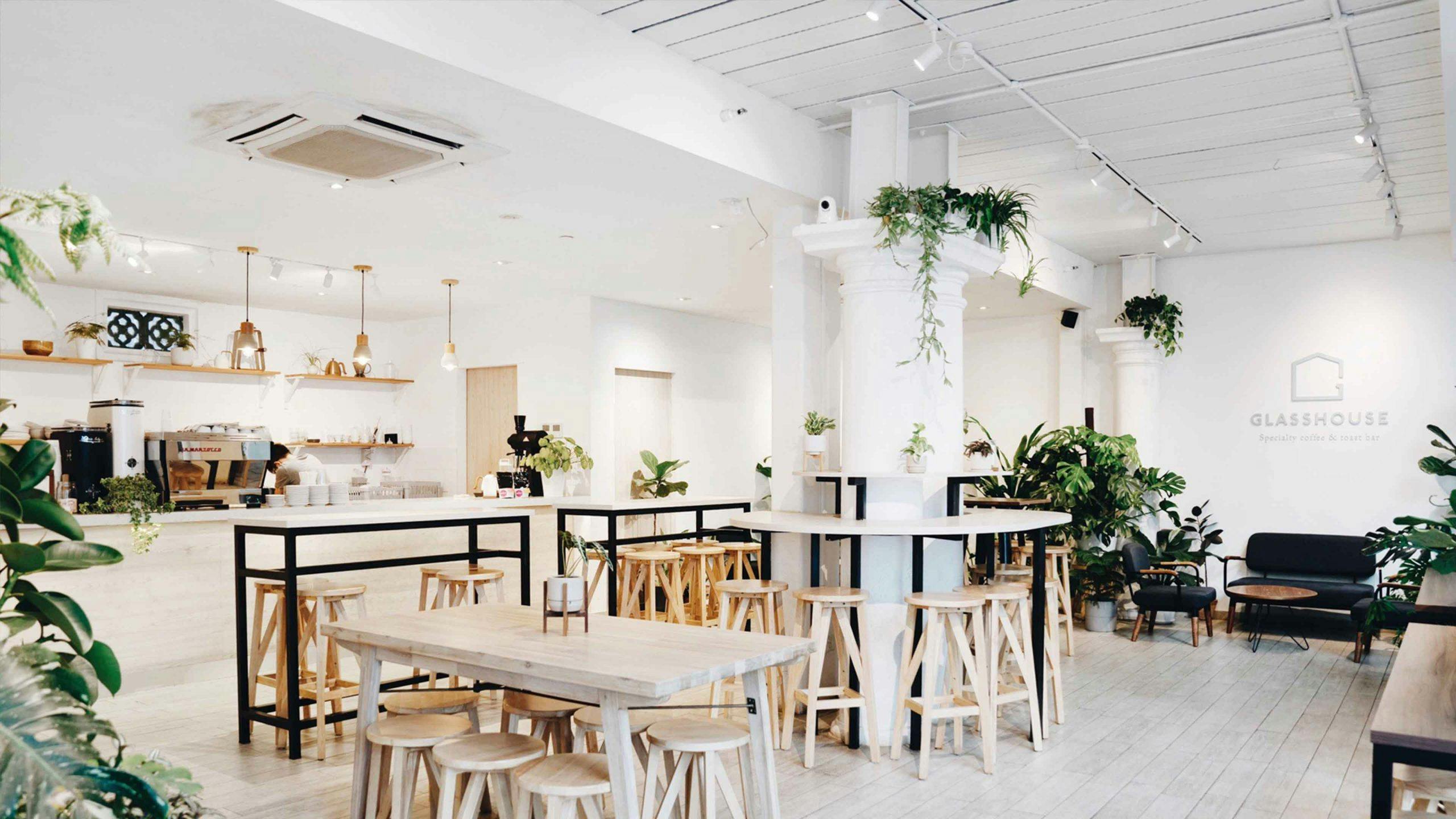 Modern event space in CHIJMES with natural light, ideal for workshops and gatherings.