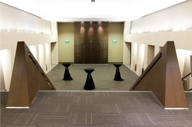 Demonstration Room at Asian Civilisations Museum, modern event space for conferences and gatherings.