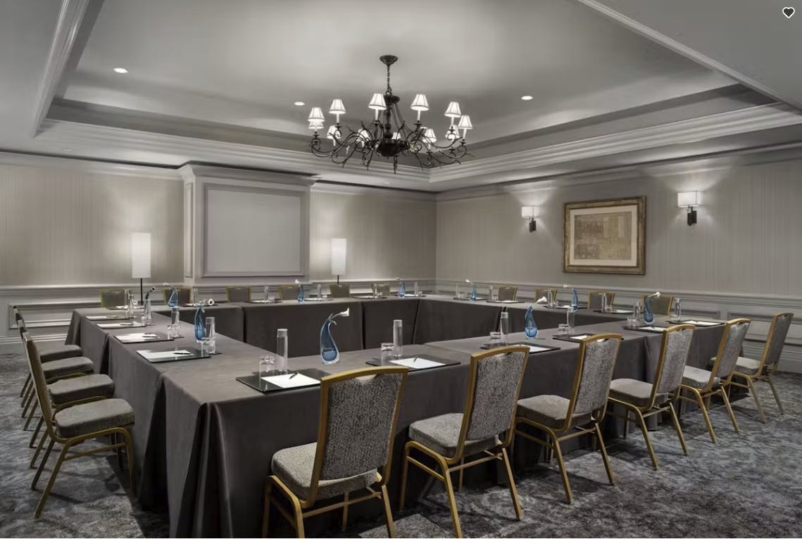 Elegant meeting room at The Ritz-Carlton, DC for corporate events and workshops.