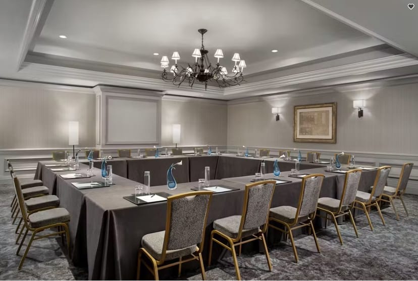 Elegant meeting room at The Ritz-Carlton, DC for corporate events and workshops.