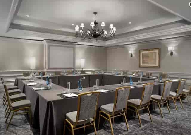 Elegant meeting room at The Ritz-Carlton, DC for corporate events and workshops.