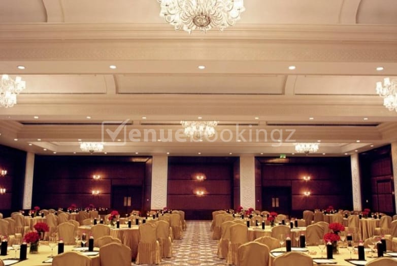 Elegant banquet hall in Taj Palace, New Delhi for corporate events and weddings.