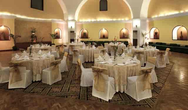 Elegant banquet hall at Vivanta Ambassador, perfect for weddings and corporate events.
