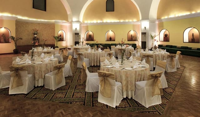 Elegant banquet hall at Vivanta Ambassador, perfect for weddings and corporate events.