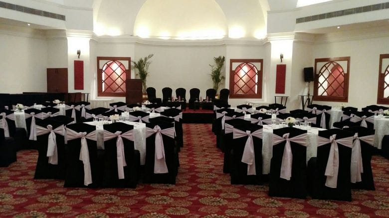 Formal meeting space at Vivanta Ambassador New Delhi with elegant decor and setup.