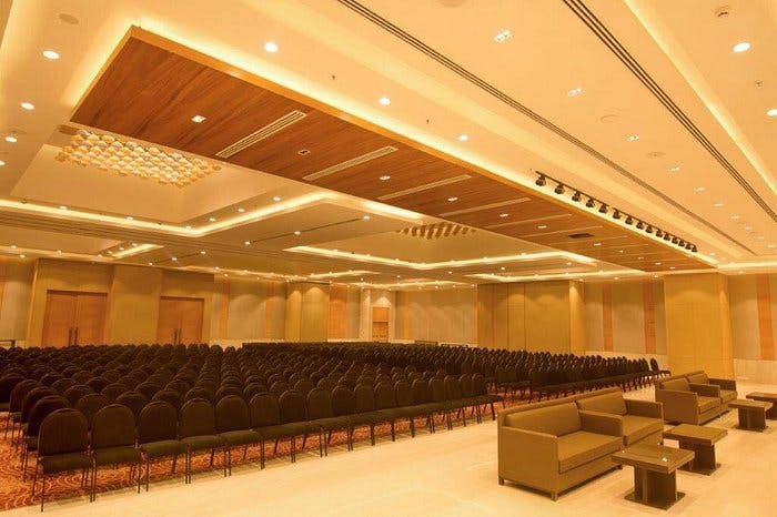 Conference center at Lemon Tree Hotel Gurugram, spacious venue for seminars and networking.