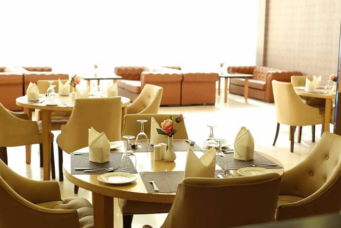 Elegant dining area at Udman Hotels, perfect for corporate events and meetings.
