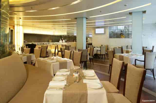 Modern cafe in Jaypee Siddharth, ideal for corporate meetings and private events.