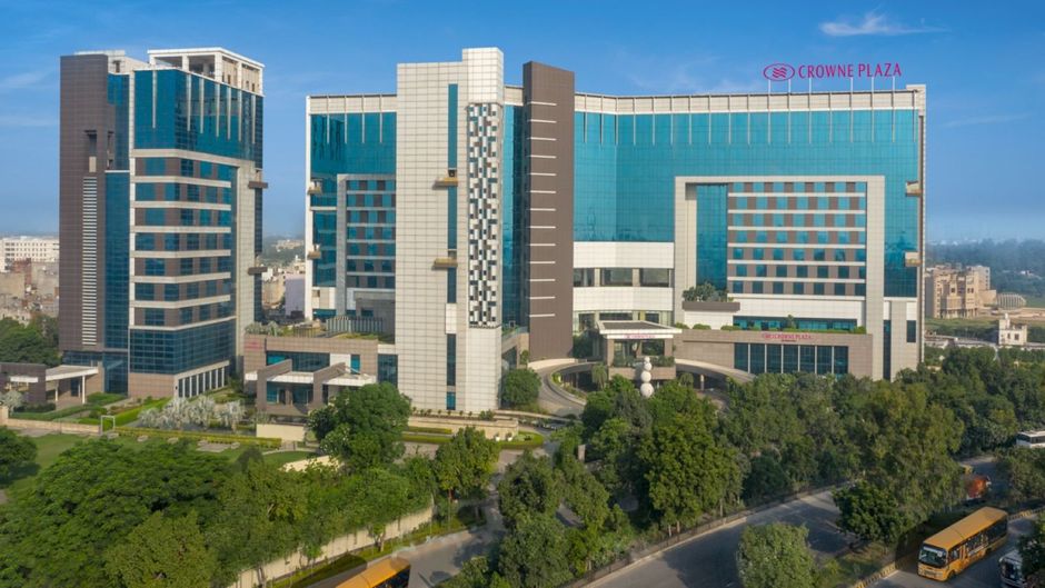 Modern conference center at Crowne Plaza Greater Noida, ideal for corporate events.