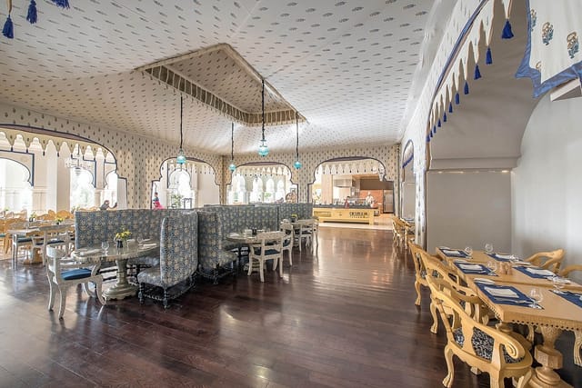 Elegant restaurant in Fairmont Jaipur, perfect for upscale events and intimate gatherings.