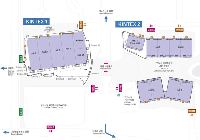 KINTEX Hall 8 floor plans for efficient event planning and navigation.