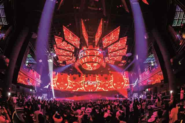 "Club Chroma in Paradise City: vibrant event space for concerts and corporate launches."