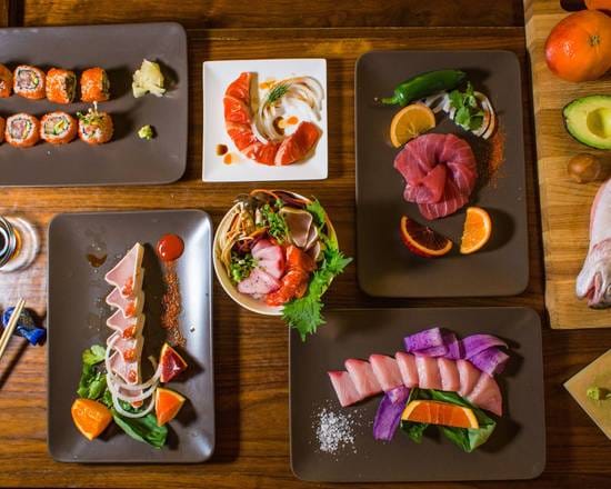 Vibrant sushi spread at Oishi Sushi, perfect for upscale events and networking.