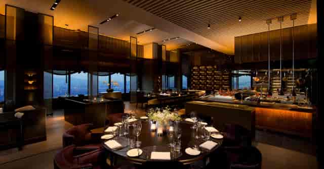Private dining room at 37 Grill & Bar, elegant setup for corporate events and gatherings.
