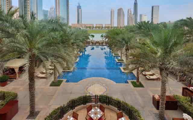 Luxurious pool area at Palace Hotel Downtown, perfect for upscale events and gatherings.
